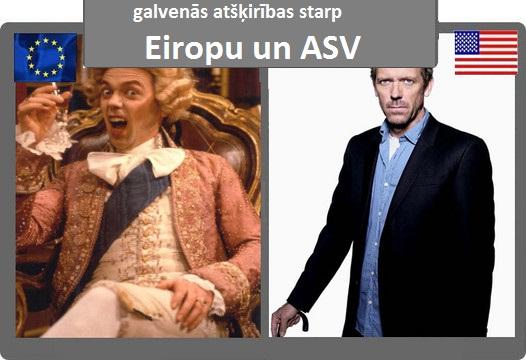 Autors: kreksss Eiropa vs ASV - atšķirības