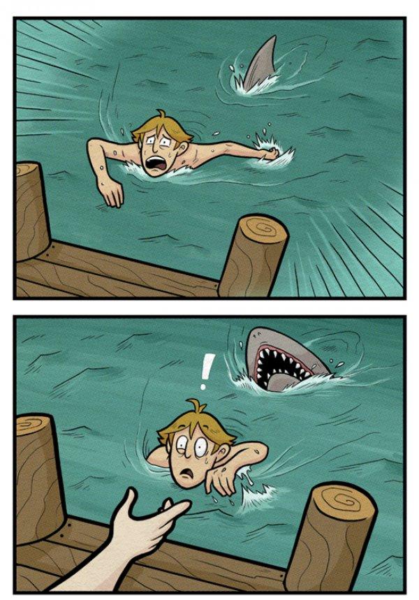 Autors: sundin7070 Shark Attack Komikss