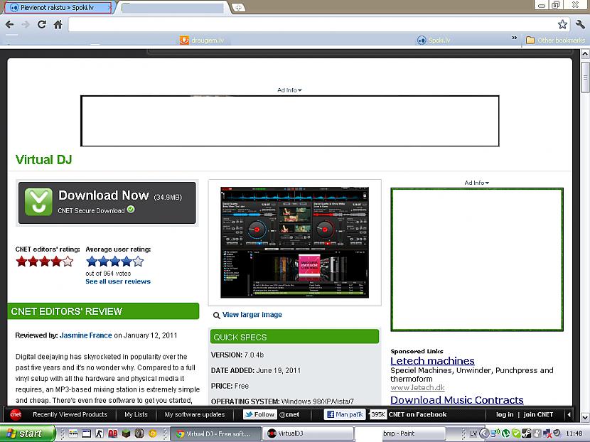 Scaroneit ir redzama lapa... Autors: Laciz Virtual DJ home7