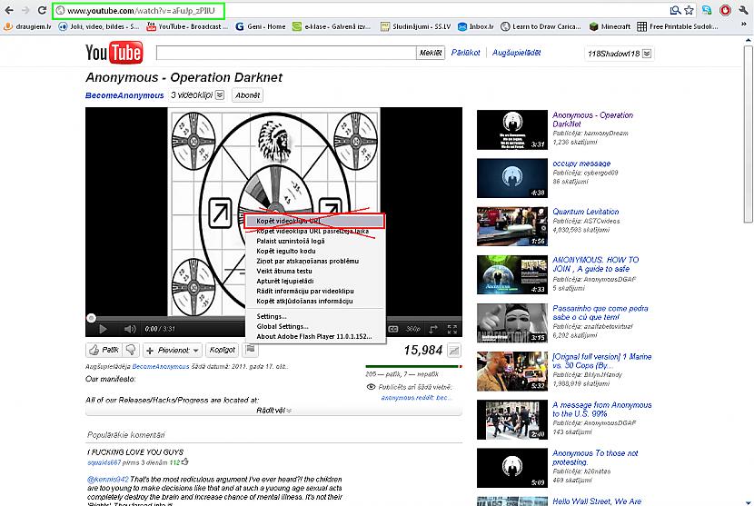 Svarīgi liekot video jākopē... Autors: shadow118 Ko darīt, ja nerāda video?