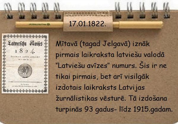 Autors: GargantijA Janvāris Latvijas vēstures lappusēs
