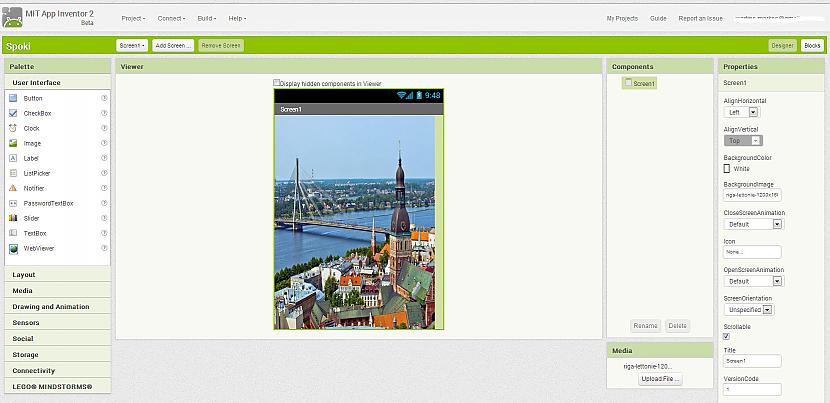 Ielādējam smuku fonu... Autors: Werkis2 Pamācība, kā uztaisīt savu Android programmu vai vienkāršu spēlīti !