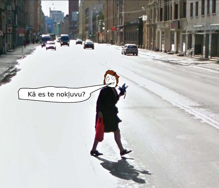 ceļa vidus Autors: Strāvonis Uz Google maps bāzētie komiksi #1