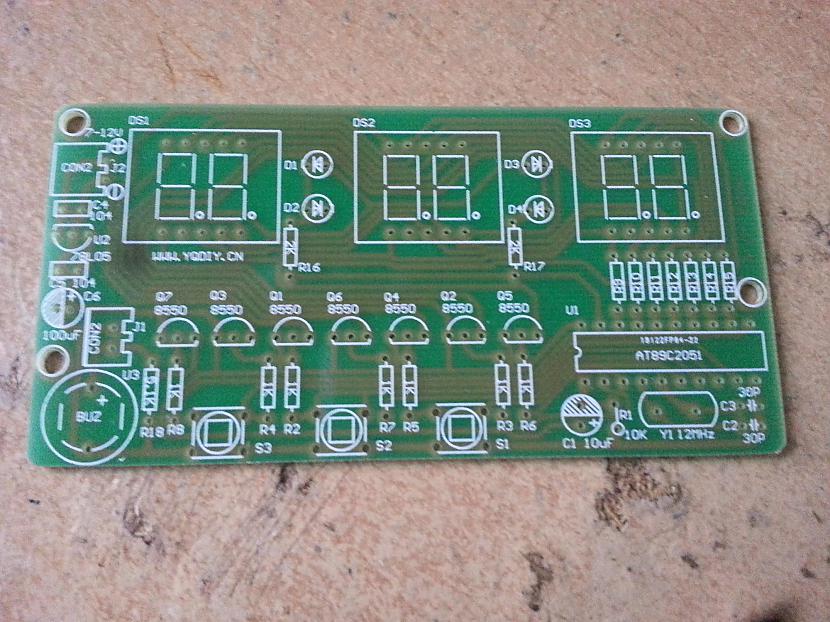 Galvena plate Autors: SGTC DIY KIT elektroniskais pulkstenis
