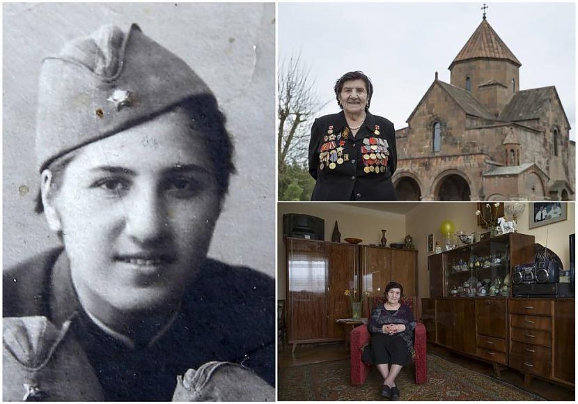 Rozālija Abgarjana nbsp91... Autors: Heroīns14 Vēl dzīvie Sarkanarmijas kara veterāni toreiz un tagad.