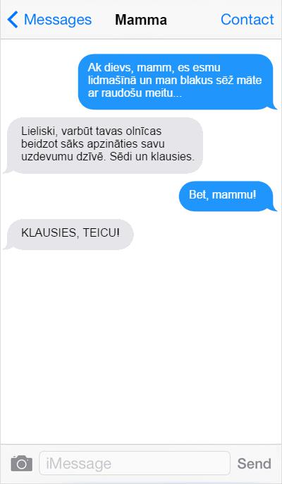 Autors: matilde Psihās Mammas īsziņas. Mammu, kāpēc tu tā dari?