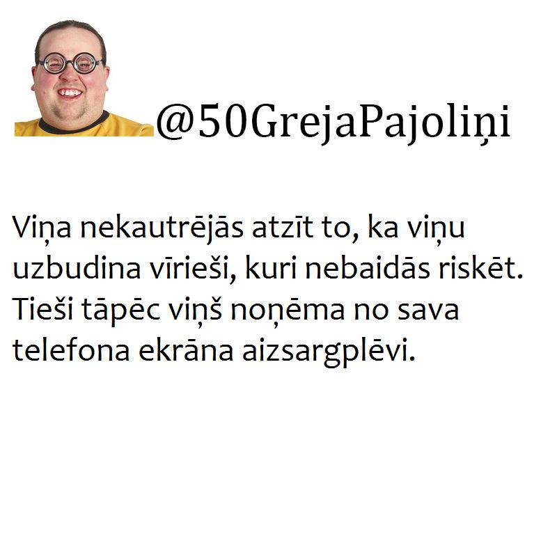 Autors: matilde 50 Greja nokrāsas dumiķīšu izpildījumā. Tev patiks, jo var pasmieties!