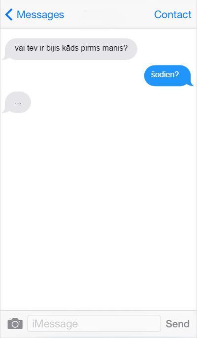 Autors: matilde 22 SMS, kas izraisa nevēlamas galvassāpes! Varbūt vienkārši neraksti man?