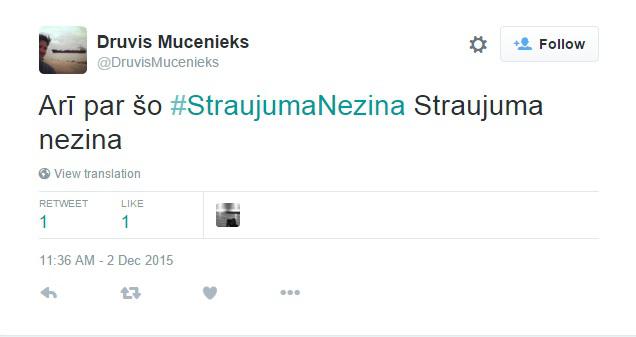 Autors: starmen Jaunākā interneta sensācija - #StraujumaNezina