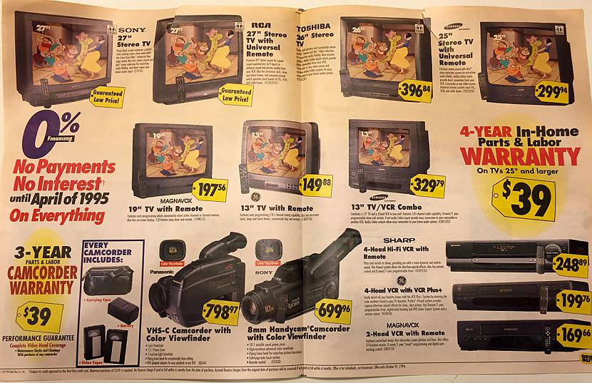 Ekskluzīvi videokamera ar... Autors: Lestets Reklāmas katalogs no 1994. g.