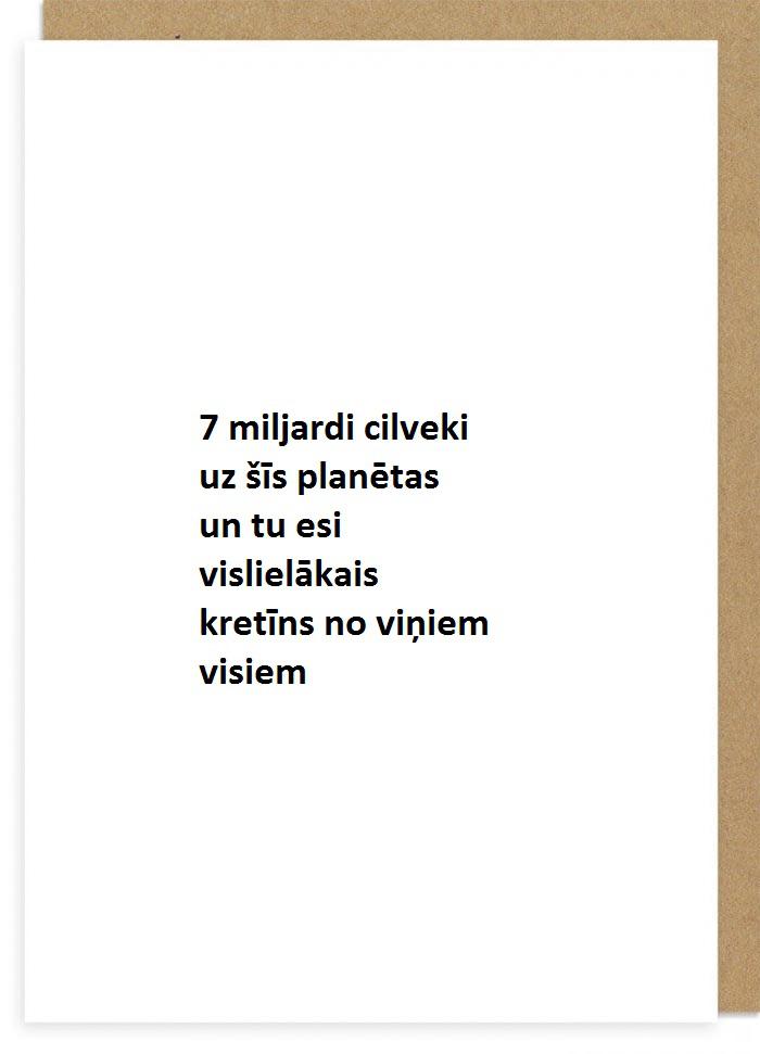 Autors: Panzer Demotivējošas apsveikuma kartītes