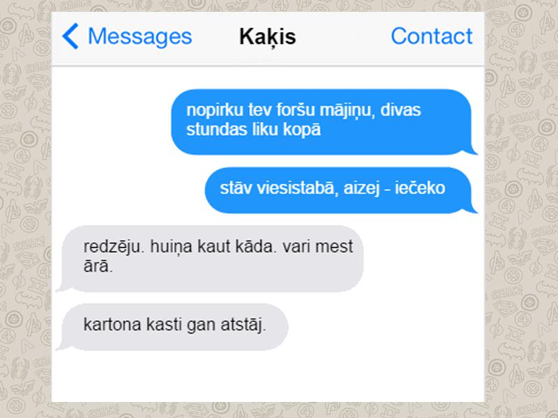 Autors: matilde 9 SMS no kaķa, kuras Tu, visticamāk, saņemtu, ja viņam būtu telefons