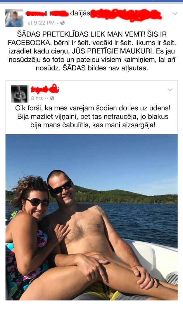 Pāris komentāri no citiem... Autors: KALENS Vīrietis aizsviļas Facebookā par «piedauzīgu» ģimenes foto! Ko Tu šeit redzi?
