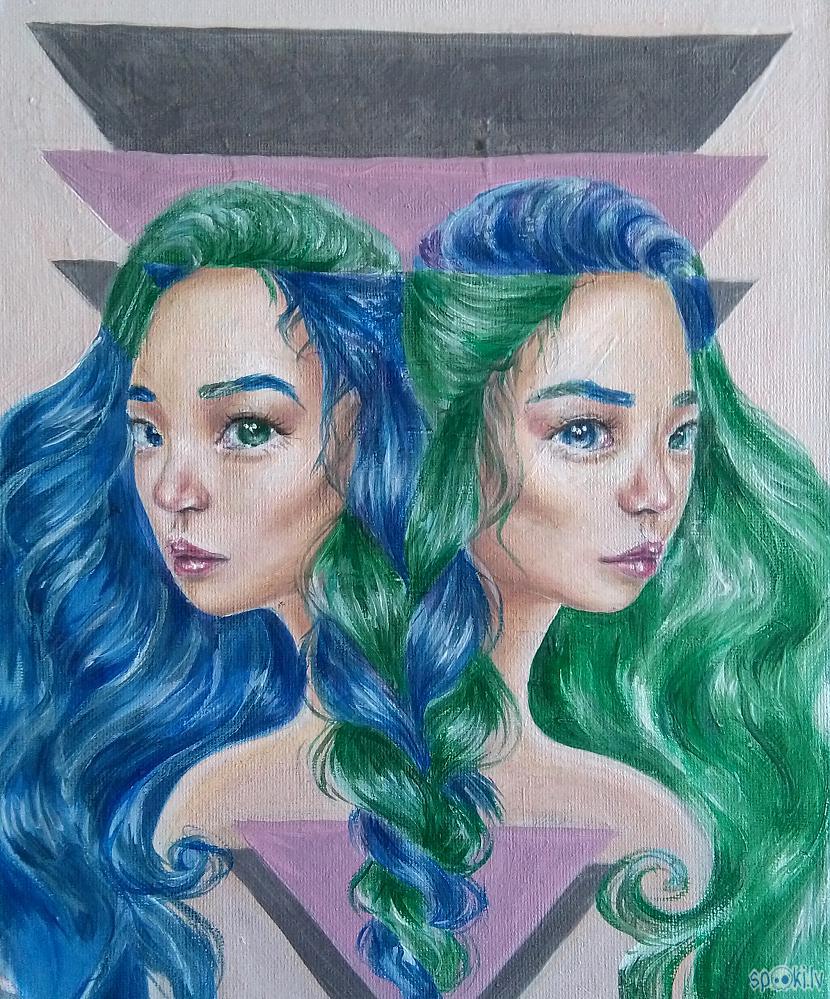 20x24cm audekls uz kartona... Autors: Altofobija Radījumi un neradījumi