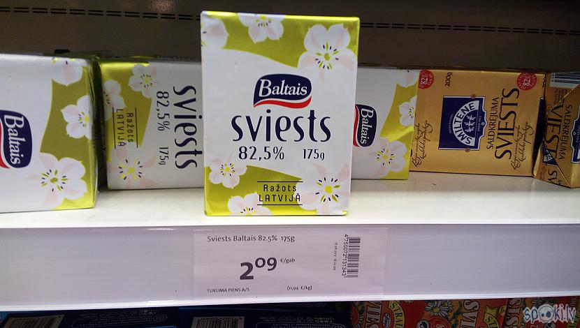 Sviests Baltais 825 175... Autors: Mahitoo Pārtikas izmaksas Latvijā un Vācijā