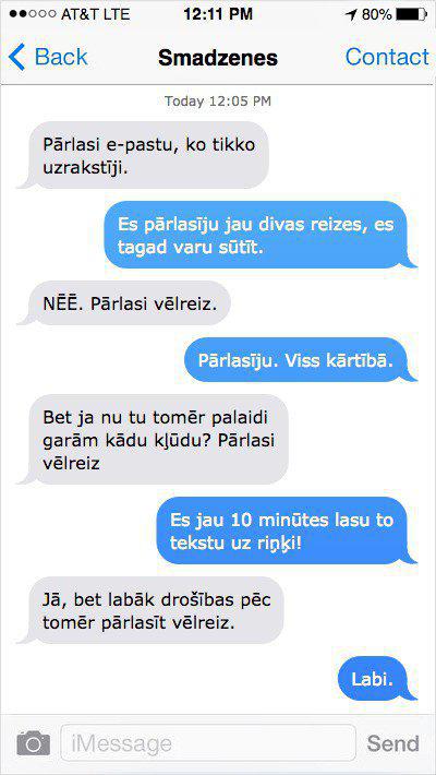 Autors: Charged 20 iedomu sarunas, kuras tev noteikti ir bijušas: ja smadzenes sūtītu SMS