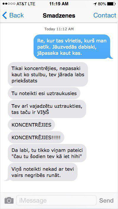 Autors: Charged 20 iedomu sarunas, kuras tev noteikti ir bijušas: ja smadzenes sūtītu SMS