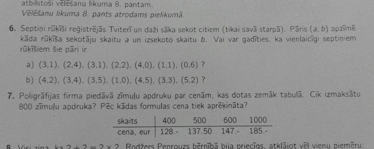 Autors: ĶerCiet Pavisam dīvaini teksta uzdevumi, kurus liek atrisināt skolēniem