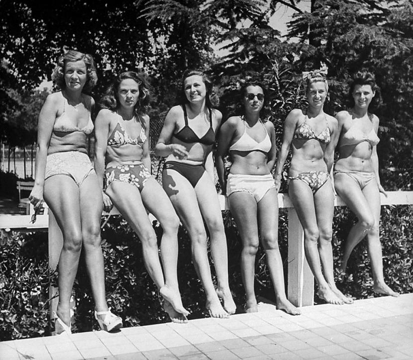 Autors: matilde Galerija: Pirms 72 gadiem pasaulē parādījās mazākais peldkostīms - bikini