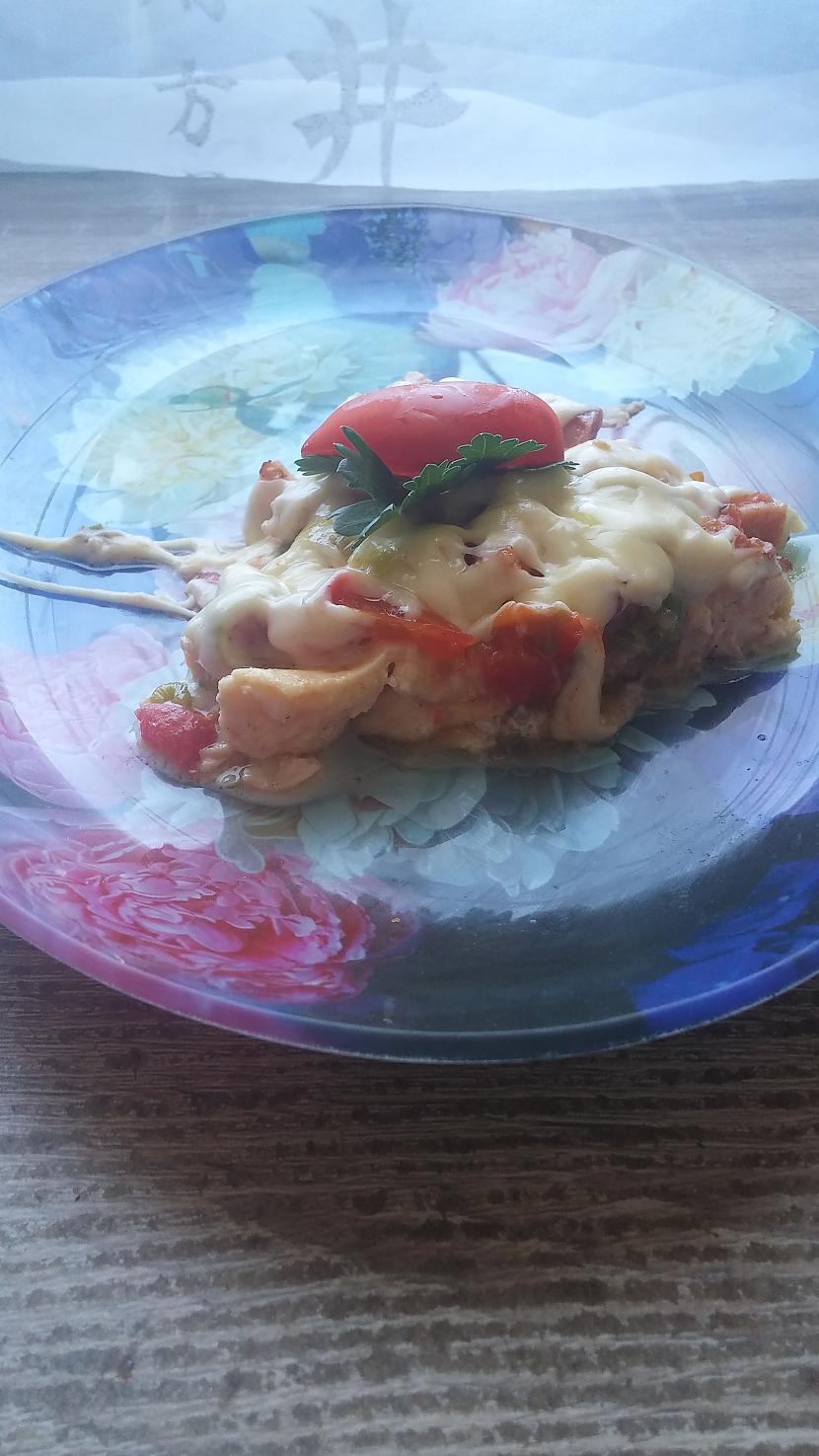 Nu un te jau gatava Sanaca... Autors: Piparmētra11 Brokastīs omlete.