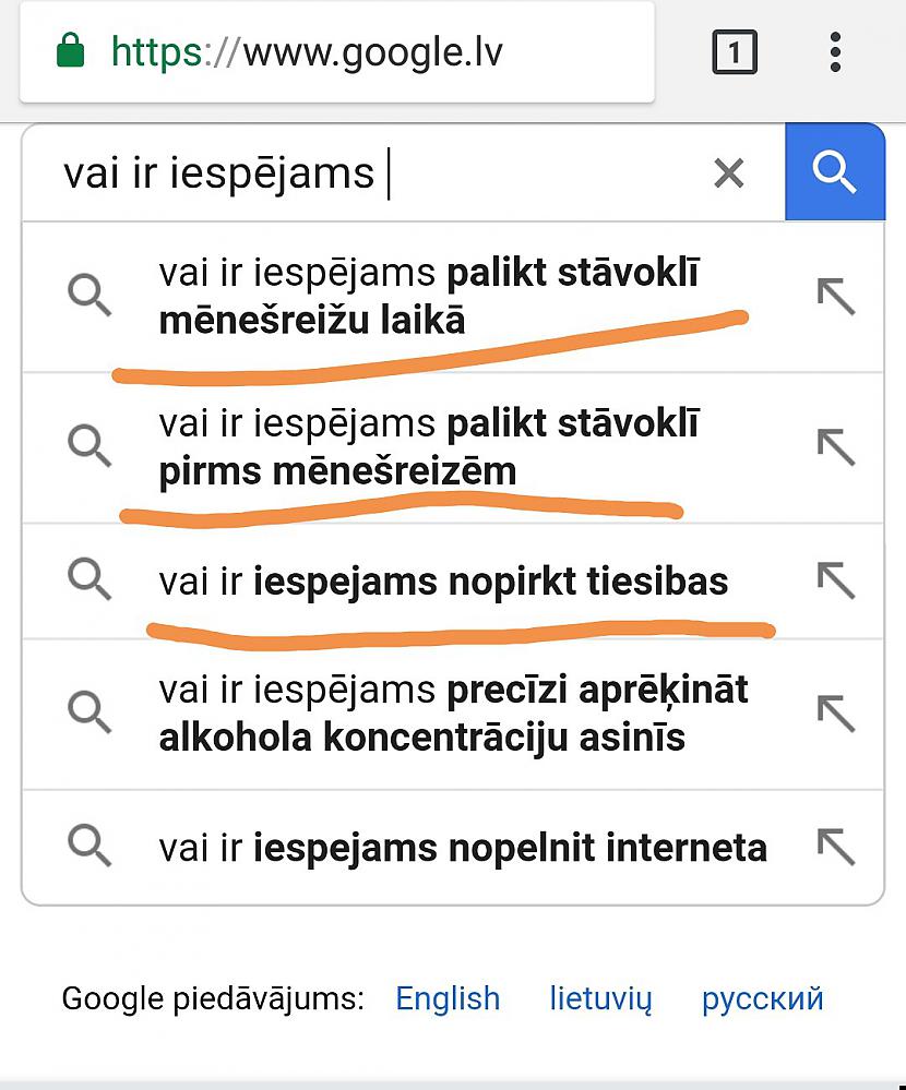 Nu kad esam uzzinājuši kad... Autors: ORGAZMO Ko latvieši visbiežāk meklē Googlē?
