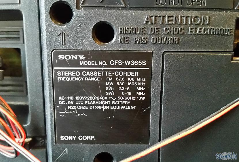 Autors: pyrathe Mans retro boombox's SONY CFS-W365S