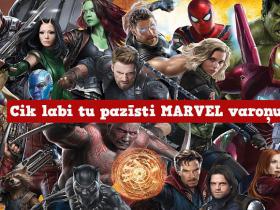 Cik labi tu pazīsti MARVEL varoņus?