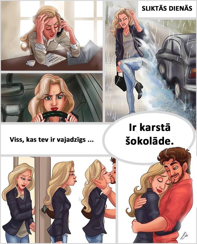 Autors: matilde Desmit attiecību ilustrācijas, kas liks iemīlēties no jauna