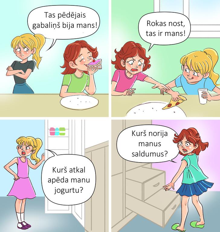 nbspMāsu starpā vienmēr... Autors: matilde 12 ilustrācijas, kurās perfekti attēlotas māsu attiecības