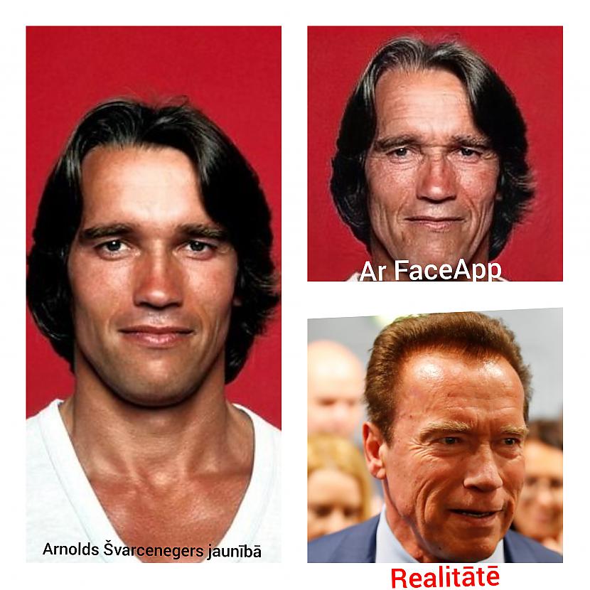 Arnolds Švarcenegers ar... Autors: ghost07 Kā izskatītos gados esošās slavenības ar jauno FaceApp aplikāciju?