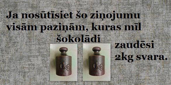 Autors: GargantijA Nenopietni par šokolādi