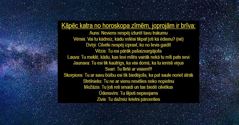 Fakti ar smaida piedevu par horoskopu zīmēm