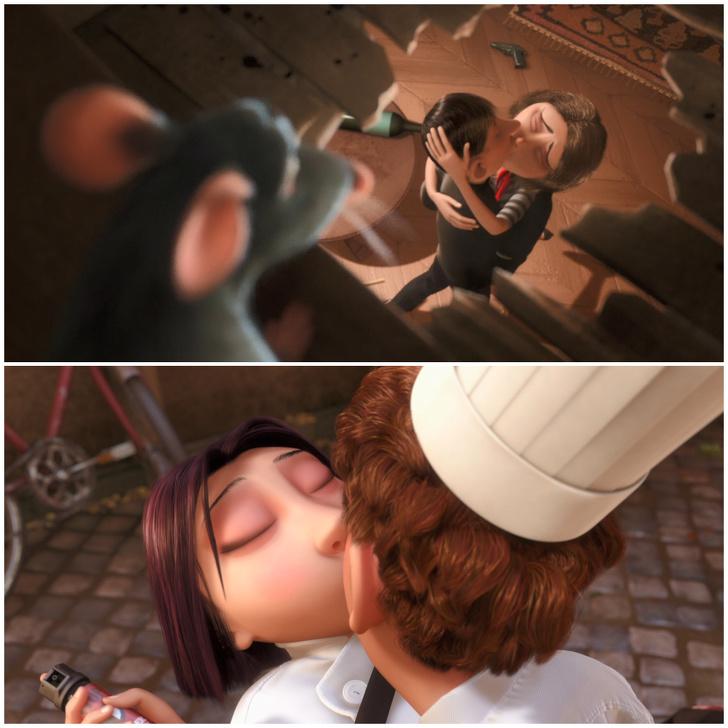 nbspMultfilmānbsplaquoRatatouilleraquo Remī redz kā vīrietis skūpsta sievieti pēc tam kad viņa draud viņu noscaronaut Vēlāk kad Kolete sadusmojas Remī liek Lingvīnī noskūpstīt viņu tādā pat manierē lai viņu nomierināt... Autors: matilde 20 interesanti fakti par populārām multfilmām, kurus zina tikai retais
