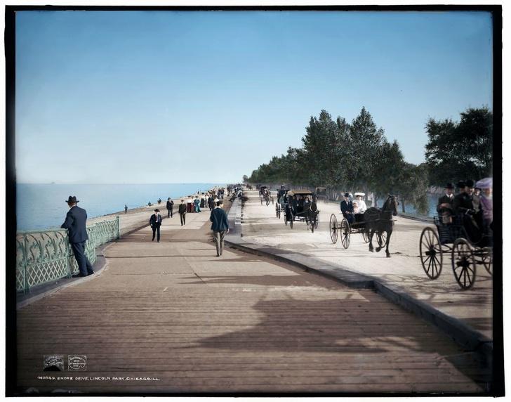 Izskatās ka 1905 g vēl... Autors: Lestets 19 iekrāsotas fotogrāfijas, kas parāda dzīvi pirms 100 gadiem