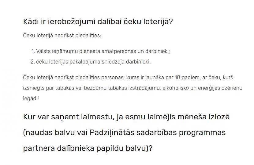 nbspPersonas kuras ir... Autors: pyrathe Vai VID, organizējot čeku loteriju, pārkāpj valsts loteriju likumu?