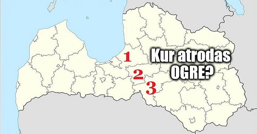 Tests: Vai proti kartē atrast Latvijas pilsētu?