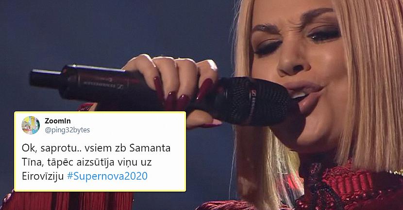 Dīvāna eksperti bija neapmierināti ar Samantas Tīnas uzvaru «Supernovā»