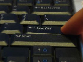 EPIC FAIL, jeb kā es uzsāku savu spoka karjeru.