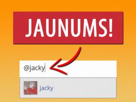 JAUNUMS: atzīmēšana komentāros