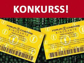 NOSLĒDZIES: Izpildi testu un saņem 2 biļetes uz FORUM CINEMAS jebkuru seansu!