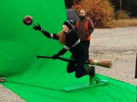 Kā tiek filmēts ''Harijs Poters'' ar green screen?