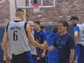 Porziņģis aizvadījis pirmos treniņus Dalasas «Mavericks» komandā