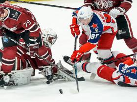 Rīgas Dinamo noslēdz regulāro sezonu ar "sauso" zaudējumu Maskavas "CSKA"