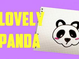 How to draw a lovely panda