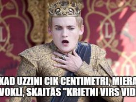 "Game of Thrones" memītes, "krietni virs vidējā" kvalitātē